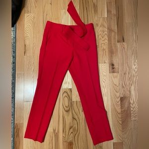 Loft red trousers with matching tie belt. Size 8T